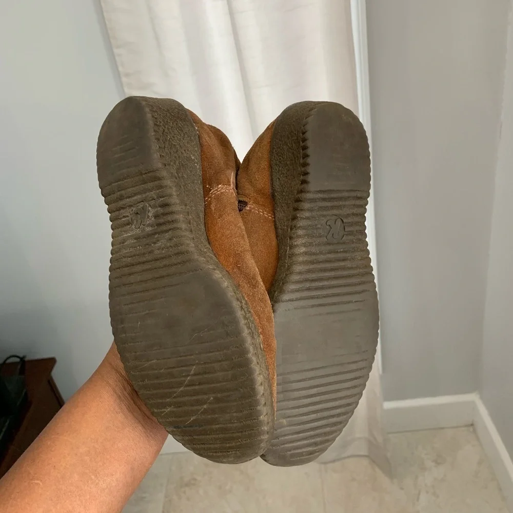 Aquaboots brown suede leather fur lined boots 7